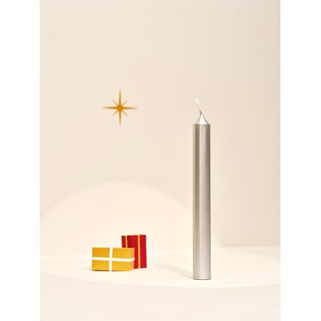 Bougie Bâton classique 20cm Argent - Bougies la Française