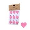 Stickers fix coeurs repositionnables - Cookut