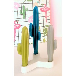 Duo flambeaux cactus Pètrol- Bougie la Francaise