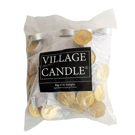 Sachet de 50 lumignons argentés village candle