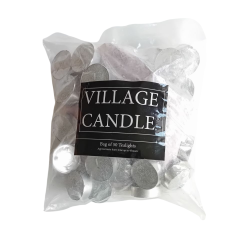 Sachet de 50 lumignons argentés village candle