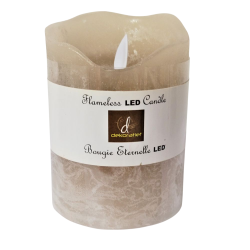 Bougie pilier LED en cire...