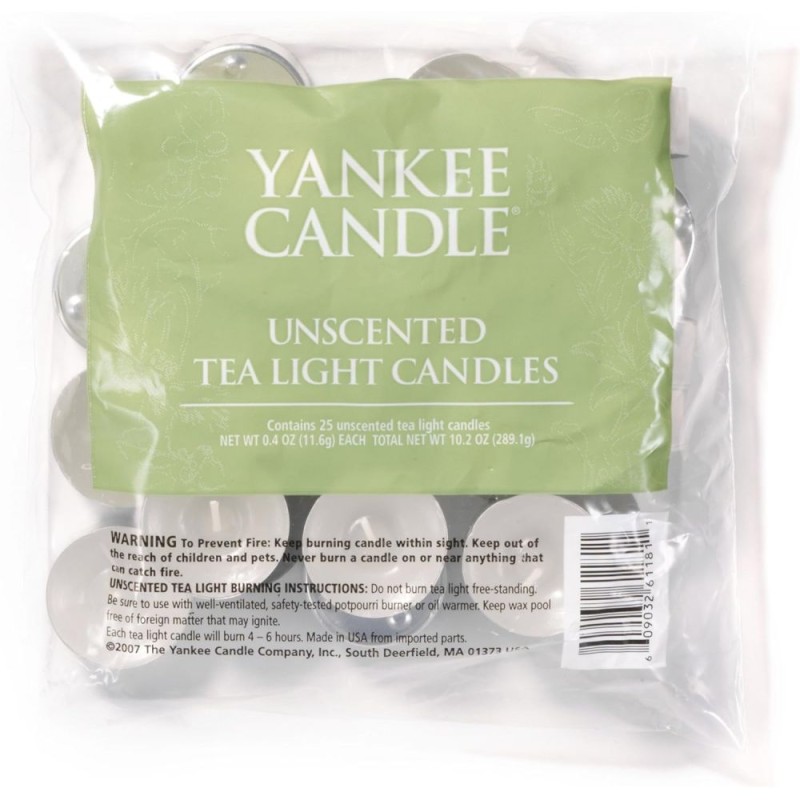 Sachet de 25 lumignons blanc Yankee Candle