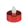 2 bougies chauffe-plat rouge à LED vacillantes