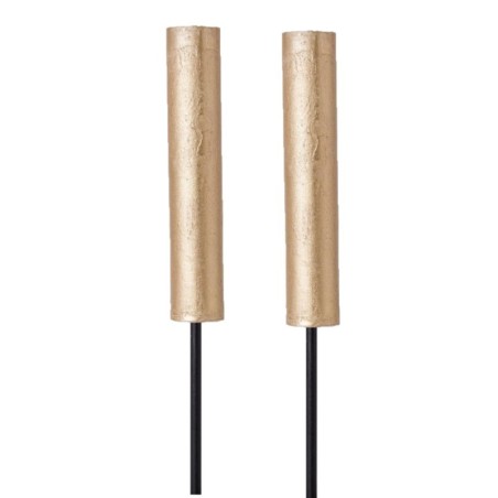 2 Bougies TOCHI Gold support blanc