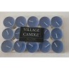Boite de 15 lumignons bleu village candle