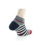 Socquettes Homme Rayures Bleue/blanche