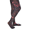 Collant noir papillons gris – Berthe aux grands pieds
