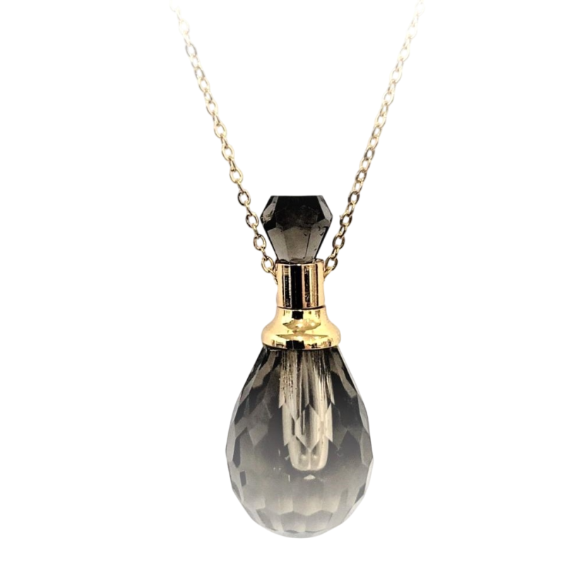 Collier de parfum Anthracite - Peacock Parfumerie