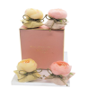 Coffret de 4 coussins fleur à parfumer – Jaune et Rose - Atelier Catherine Masson