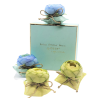 Coffret de 4 coussins fleur à parfumer – Vert et Anis - Atelier Catherine Masson