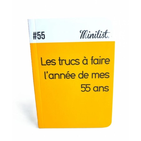 Carnet Minilist n°55 «Les trucs à faire l'année de mes 55 ans »