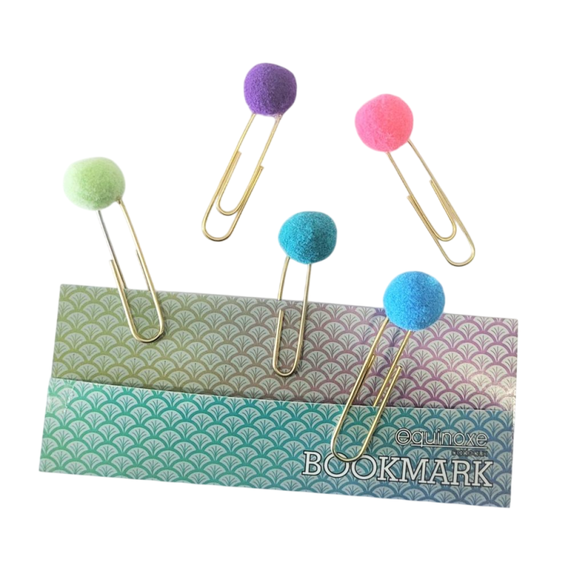 Marque-page Trombone en Métal avec Pompon