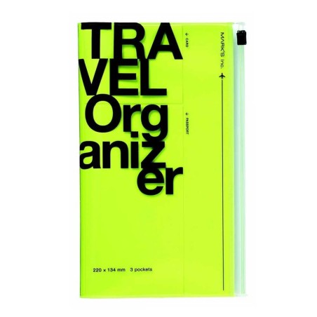 Organisateur de voyage - Jaune fluo - Mark's