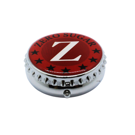 Pilulier rond Capsule de bouteille "Z zero sugar"