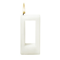 Bougie Alusi QUADRA UNA blanche
