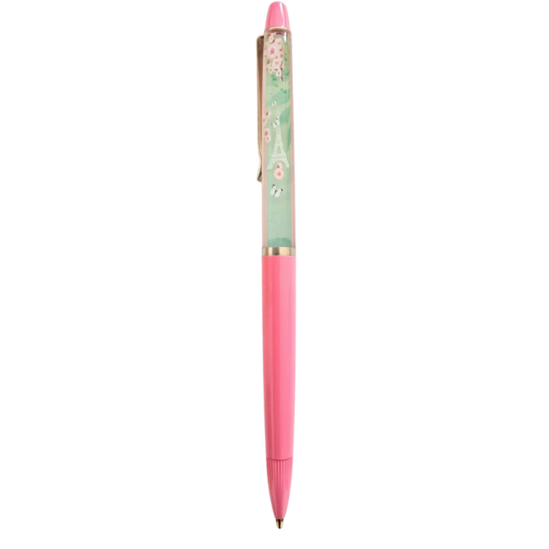 Stylo rose Flottant Tour Eiffel - Les Parisettes