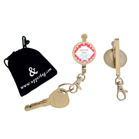 Porte-clés clips Upper Bag Key-"Pipelette Forever"