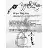 Porte-clés clips Upper Bag Key-"Haiwaii j'arrive"