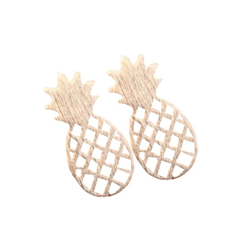 Boucles d'oreilles Ananas Doré Timi