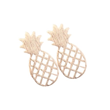 Boucles d'oreilles Ananas Doré Timi