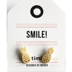 Boucles d'oreilles Ananas Doré Timi