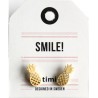 Boucles d'oreilles Ananas Doré Timi