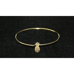 Bracelet jonc Ananas or Timi
