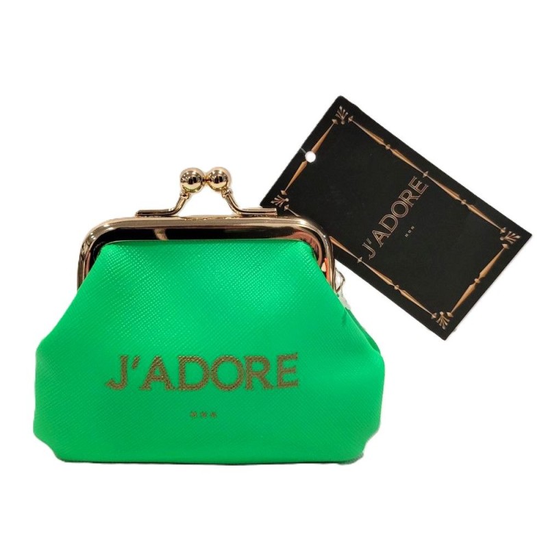 Porte-monnaie J'ADORE – Vert fluo