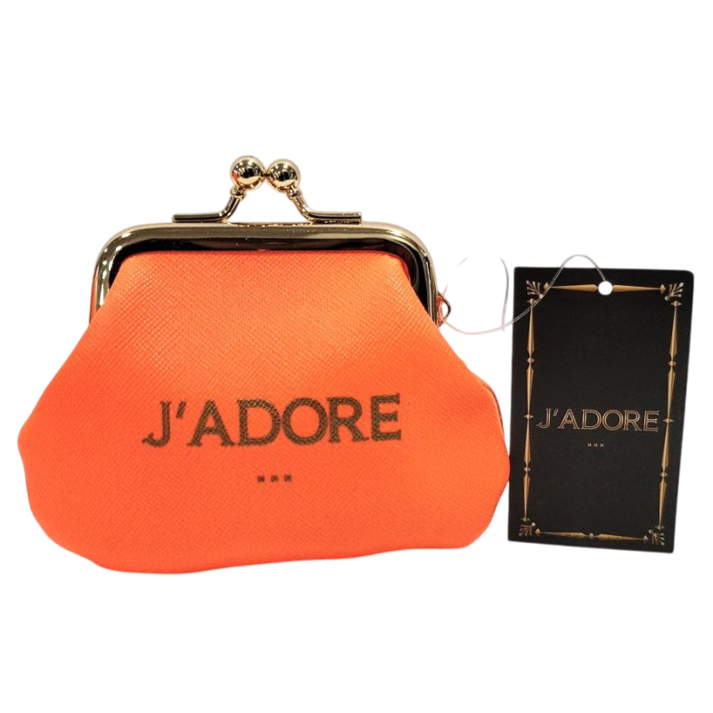 Porte-monnaie J'ADORE – Orange fluo