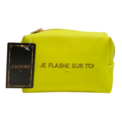 Pochette fluo rectangulaire « Je flash sur toi »