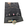 Porte bijoux de voyage en cuir Bleu