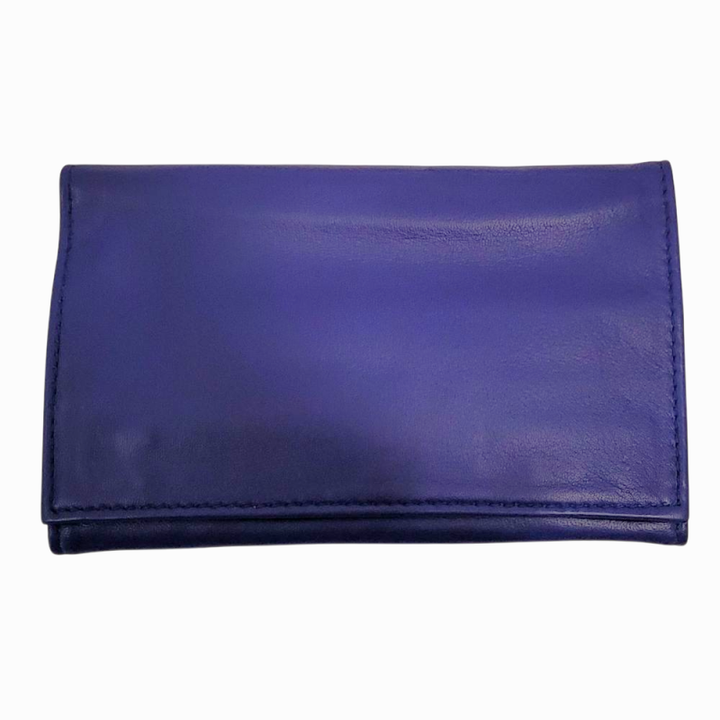 Porte bijoux de voyage en cuir Bleu