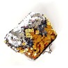 Porte-monnaie sequin or/argent