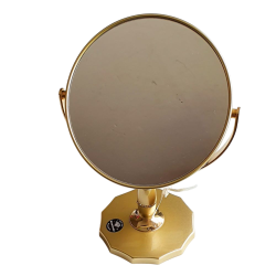 Miroir de maquillage gold avec Swarovski