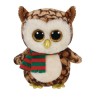 Peluche - hibou avec écharpe- Ty Beanie Boo's
