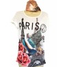 T-shirt Paris "Les roses et les strass"