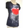 T-shirt Paris "Cœur rouge"