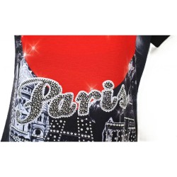 T-shirt Paris "Cœur rouge"