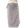 Foulard ou paréo imprimé fleurs 2 tons gris Création Palm