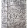 Foulard ou paréo imprimé fleurs 2 tons gris Création Palm