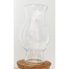 Vase en verre transparent