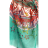 Foulard avec imprimé géométrique et étoiles en strass  - Création Palm