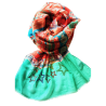 Foulard avec imprimé géométrique et étoiles en strass  - Création Palm