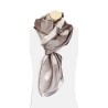 Foulard gris à motifs de scarabées