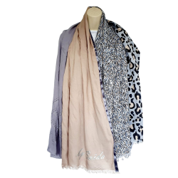 Foulard Léopard gris By Saida