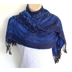 Écharpe Bleue et noire...