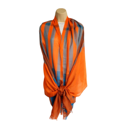Foulard à rayures Orange