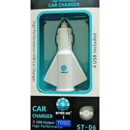 Chargeur de voiture 4 ports USB