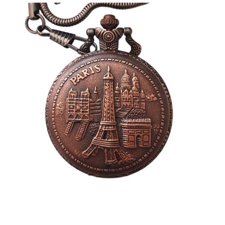 Montre à gousset bronze Paris 4 monuments GM